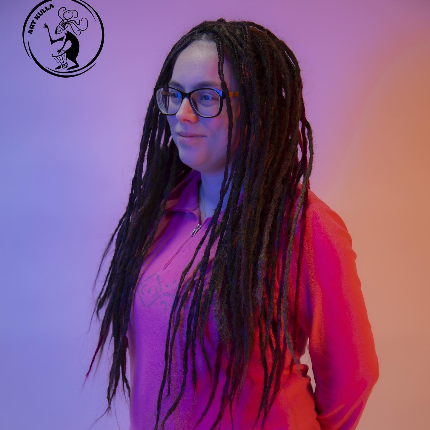 DE-dreadlocks с холодным фиолетовым акцентом